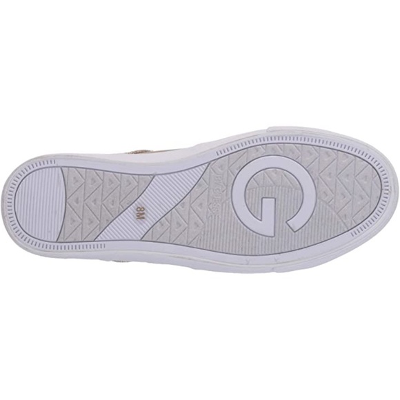 New G by GUESS Gettie Gold Multi Texture Sneakers - Picture 5 of 11